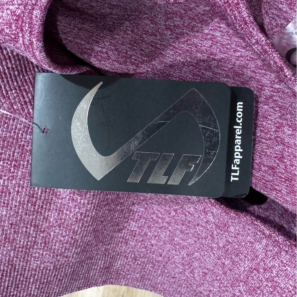 NEW TLF React Seamless Long Sleeve Athletic Shirt Berry Heather Women’s XL - Picture 4 of 5
